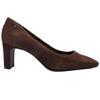 TAMARIS 22455 COURT SHOE - BROWN SUEDE